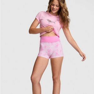 PINK Victoria's Secret x LoveShackFancy foldover short floral